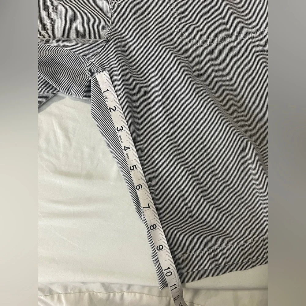 Women’s‎ Lee Bermuda Shorts Gray and White Stripes with Pockets